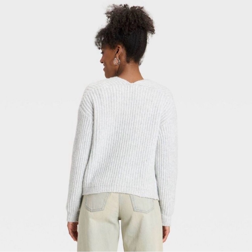 Universal Thread Light Gray Cardigan Sweater - Picture 2 of 3